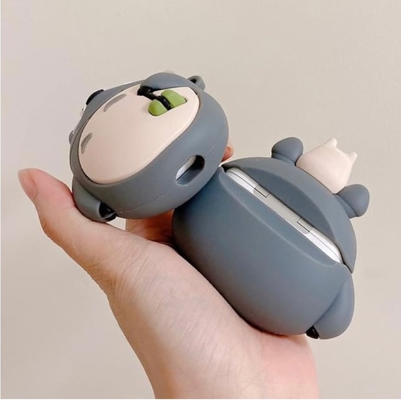 Case Compatible with AirPods 3 with Keychain, Cute Funny Cartoon Design Silicone - Picture 6 of 7